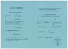 Zertifikat Schweisser-Pruefbescheinigung - Högemann Metallbau aus Bad Salzuflen